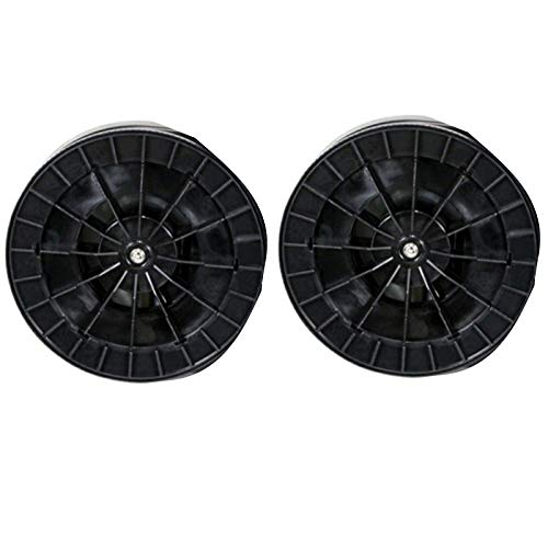 Set of 2 removable supports for window cleaning robot microfibre