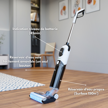 Aspirateur laveur sans fil V3clean